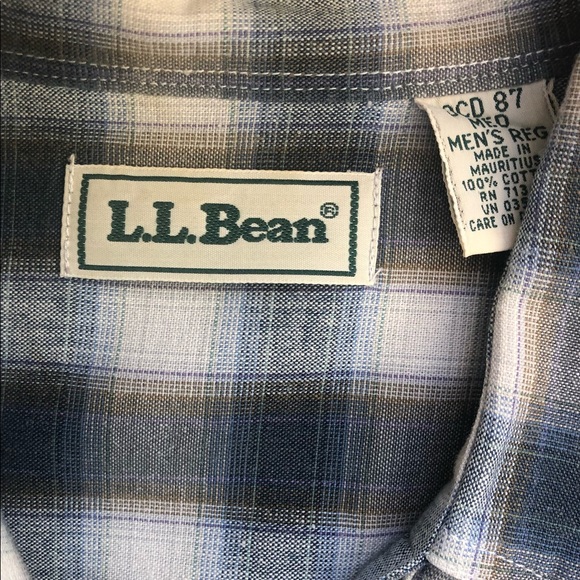 L.L.Bean Wrinkle-Resistant Plaid Short Sleeve - Picture 6 of 10